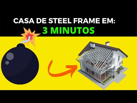 MONTANDO CASA DE STEEL FRAME EM 2 MINUTOS em Time Lapse, steelframe custo, drywall funciona, obras.
