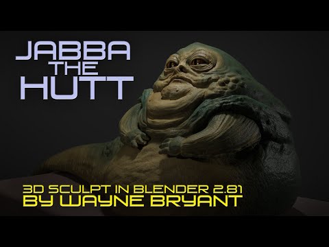 JABBA the HUTT TURNTABLE. Blender 2.81 SCULPT - Star Wars 3D Models
