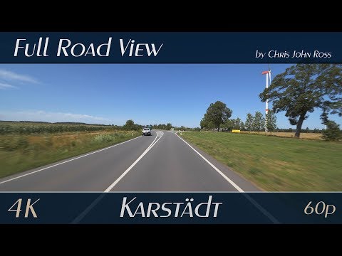 Karstädt, Landkreis Prignitz, Brandenburg, Germany: Bundesstraße (B5) - 4K (2160p/60p) Ultra HD