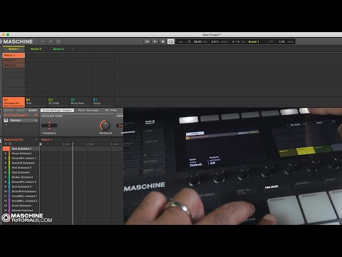 Maschine 2.12 Update - Moving Patterns, Scenes, & Sections from the Hardware Controller
