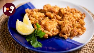 Cómo hacer Tortillitas de Gambas y Bacalao paso a paso (Receta fácil)