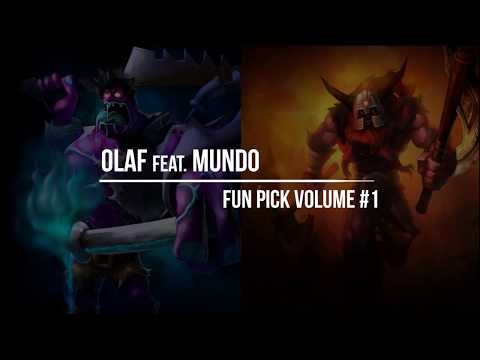Olaf Mundo new meta troll pick League of Legends (lol) Axe battle
