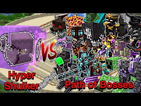 100 Hundred Plus - Minecraft |Mobs Battle| Hyper Shulker (Hyper (Bosses & More)) VS Path of Bosses