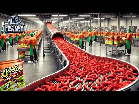 How Millions of Hot Cheetos Chips are Made in Factory | Cheetos Factory Process