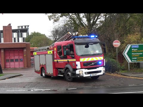 Bolton Central Second pump turnout - Greater Manchester Fire and Rescue Service