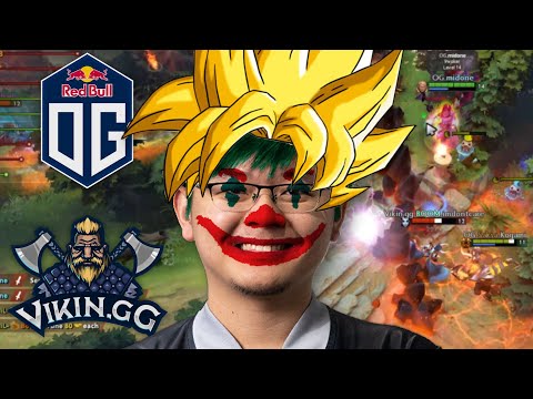 MIDONE INVOKER MID WITH 200 PING? OG vs VIKIN.GG