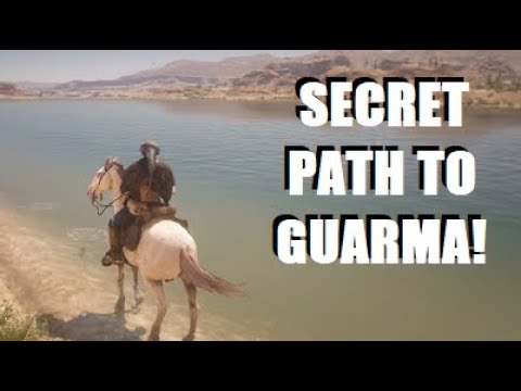 Part of a video titled Getting Back to Guarma as John SECRET PATH Found in Red Dead ...