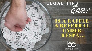 Legal Tip: Is a Raffle a Referral Under RESPA