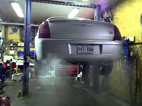 Corsa Xtreme with Magnaflow mids on 300C first start up after install.