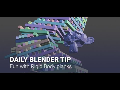 Daily Blender Secrets - Fun with Planks (Rigid Bodies)