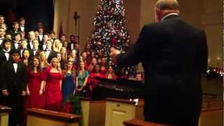Pre-performance -The 2012 McCallie Candlelight Chorus - Warm-Up