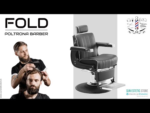 FOLD POLTRONA MASCHILE BARBIERE ARREDAMENTI PARRUCCHIERE BARBER SHOP