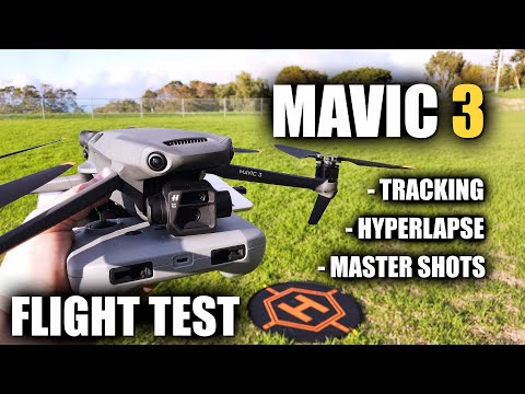 DJI Mavic 3 Updated Advanced Functions Flight Test Review - ACTIVE TRACK, HYPERLAPSE, MASTERSHOTS