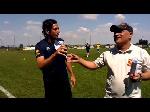 Fontanellatese-Parma / Cap. Lucarelli saluta i piccoli calciatori della Fontacalcio