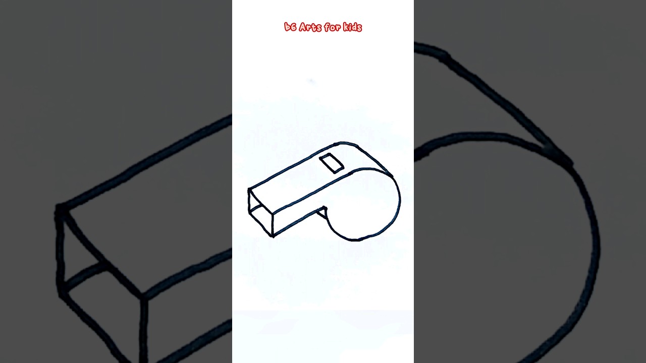 How to draw a Whistle very easy