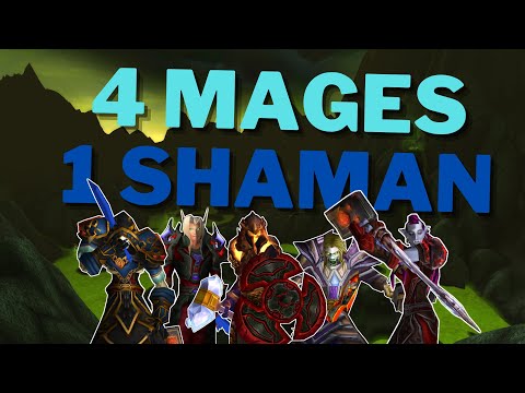 4 MAGES 1 SHAMAN?! TBC Classic 5v5 Elemental Shaman PoV
