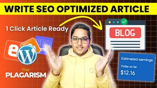 Write SEO Friendly Article in Single Click With SEOWriting Ai Tool in 2026