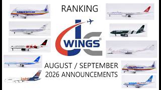 JC Wings 400 Scale August / September 2026 Announcements Ranked