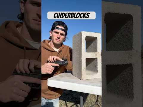 Bulletproof testing cinder blocks