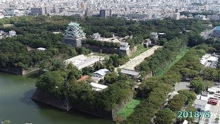 名古屋城　空撮動画