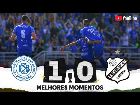 Gols e lances de São Bento x Internacional de Limeira