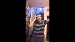 Cameron Lip-Syncing "Takin' Online Orders" by Brotha Lynch Hung