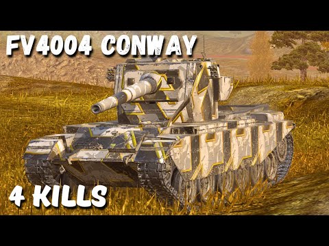 FV4004 Conway - 4 KILLS | 6 K Damage, WoT Blitz Replay