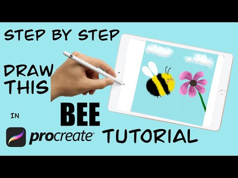 How to Draw a Cute Bee in Procreate