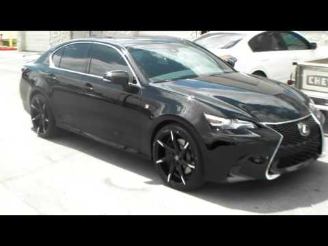 877-544-8473 20 Inch Lexani CSS-7 Black Wheels 2016 Lexus GS350 Rims Call us Free Shipping