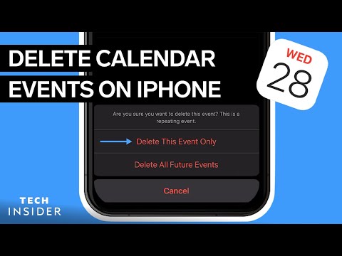 How To Delete Calendar Events On iPhone
