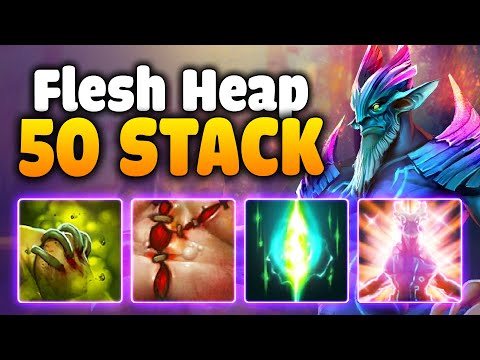 CRAZY Pulse Nove + 50 Stack Flesh Heap 7000HP | Dota 2 Ability Draft