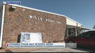 Wills Point ISD latest East Texas school district to consider 4-day school week
