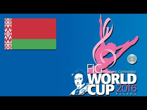 Katsiaryna HALKINA Final Hoop Rhythmic Gymnastics World Cup 2016 Pesaro