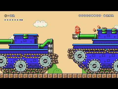 Super Mario Maker 2 🔧 Mario Joins the Army 🔧 by nabuz