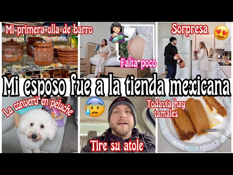 My husband surprised me! 😍 My first clay pot! + 😋 This is how the tamales turned out! 🫔