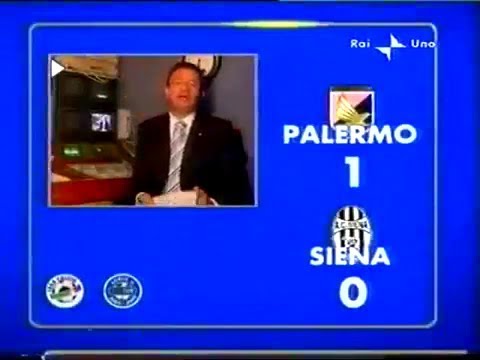 2004-05 (1a - 12-09-2004) Palermo-Siena 1-0 [Toni] Servizio 90°Minuto Rai1
