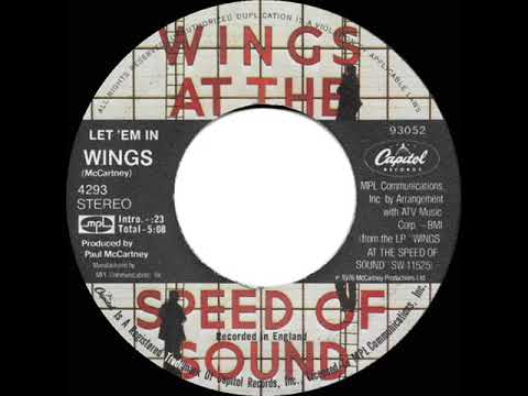 1976 HITS ARCHIVE: Let ‘Em In - Wings (a #1 record--stereo 45)