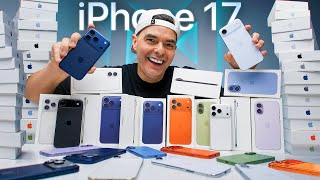 TODOS os iPhones 17 de uma vez! Air, Pro e Pro Max – a MAIOR encomenda que já fiz 📦🔥