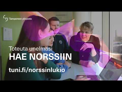 Tampereen yliopisto - Norssin lukion esittelyvideo