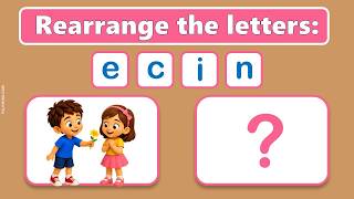 Can You Solve This Word Scramble Game | Unscramble Words for Kids & Learn English
