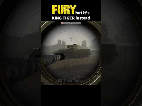 I replaced Fury Tiger Tank Scene with KING TIGER! #fury #tanks #ww2 #movie #easyred2