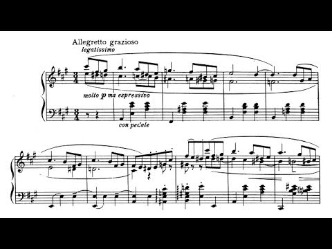 Mischa Levitzki - Waltz Op. 2 (audio + sheet music)