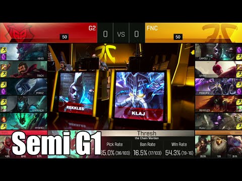 G2 eSports vs Fnatic | Game 1 Semi Finals S6 EU LCS Spring 2016 Playoffs | G2 vs FNC G1 1080p