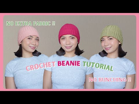 Easy Crochet Beanie Tutorial | No Bunching or Extra Fabric!!