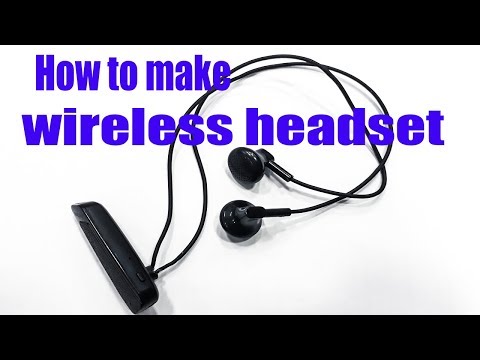 how to make  wireless bluthoot headset
