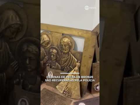 Placas de bronze furtadas de cemitério são recuperadas pela Polícia em Jaú (SP) | #PrimeiroImpacto