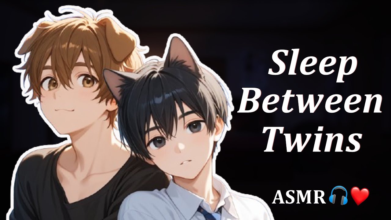 (ENG SUBS) Sleeping Together with Cat & Dog Twins [ASMR Japanese]