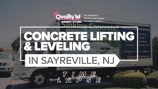 Watch video: Concrete Slabs Leveled In Sayreville, NJ