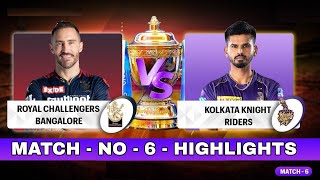 RCB vs KKR Match No 6 IPL 2022 Highlights | Hotstar Cricket | rcb vs kkr ipl highlights 2022