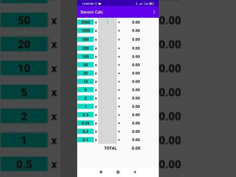 Denomination Calculator